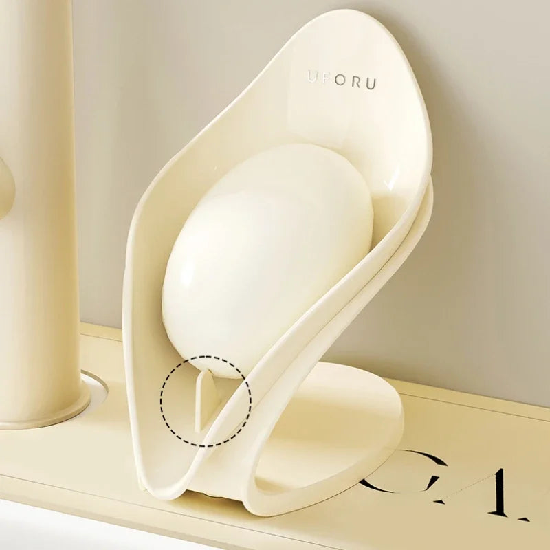 Modern Light Luxury Bathroom Soap Holder - Multi-Functional Countertop Storage Box with Self-Draining Design &amp; Leak-Proof Base - https://mohammadcollection.com