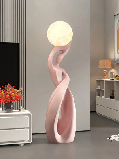 Home Decor Statue Abstract Art Ornaments Nordic Living Room Large Floor Luminous Sculpture Housewarming Gift Interior Figurines - https://mohammadcollection.com