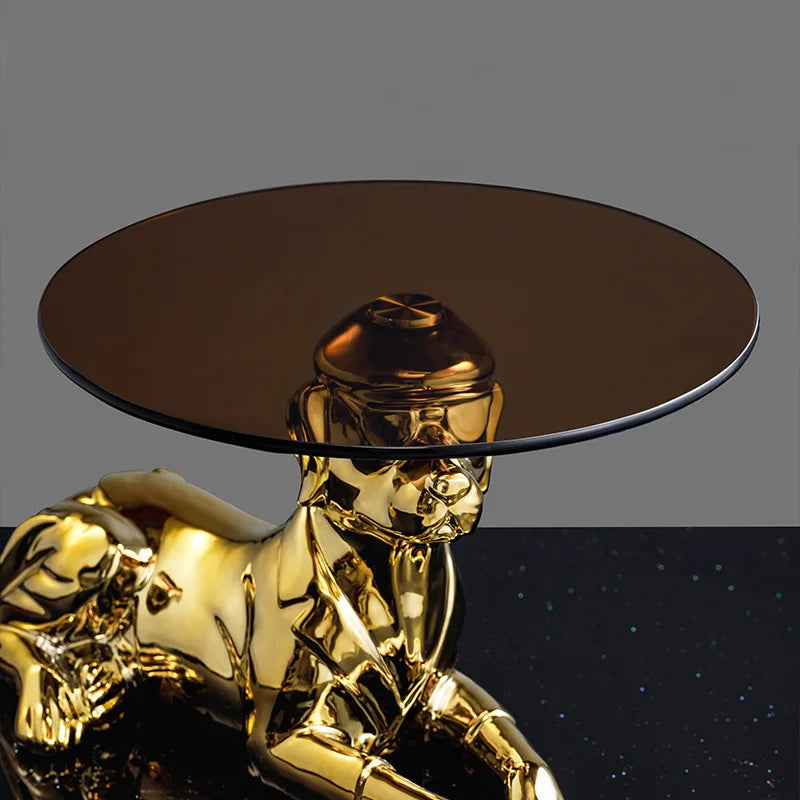 Luxury MC THE BLACK DIAMOND coffee table with sleek modern design for UR living room, featuring a stylish light finish.