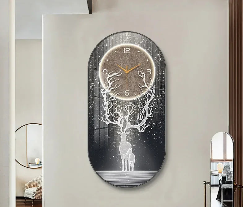 Nordic luxury Wall Clock by 𝕄𝕔 𝕋𝕙𝕖 𝔹𝕝𝕒𝕔𝕜 𝔻𝕚𝕒𝕞𝕠𝕟�