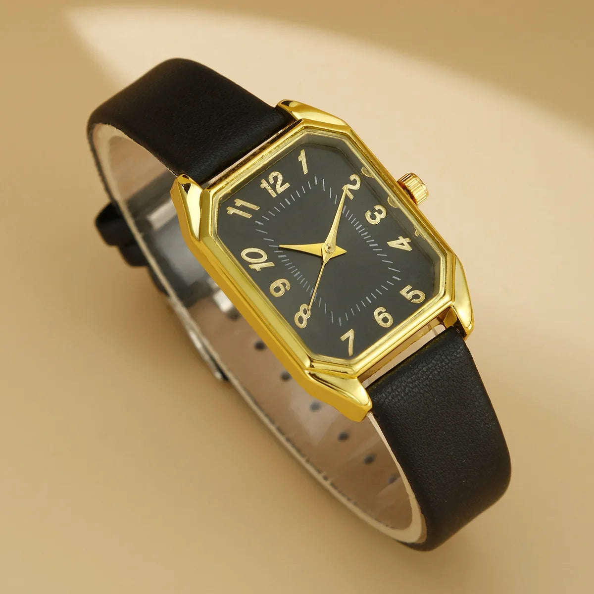 Luxury fashion square women's watch from Mohammad Collection featuring a sleek jewelry design with a stylish strap.