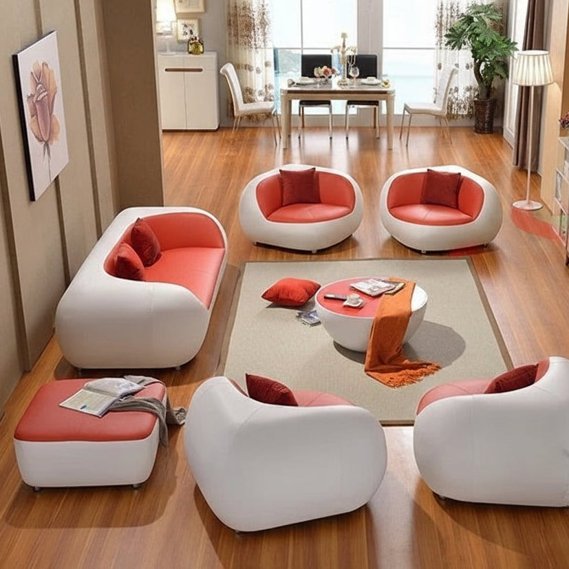 Genuine leather sofa by MC THE BLACK DIAMOND featuring modern Italian design, top-grade cow leather, and stylish living room furniture.