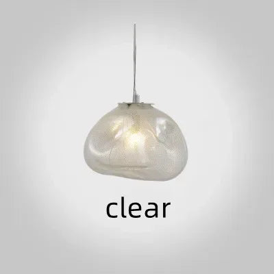 Modern Cloud Design Smoky Grey Glass Pendant Light  Art Hanging Lamp Decorative Blown Glass Pendant Lamp Restaurant Chandelier - https://mohammadcollection.com