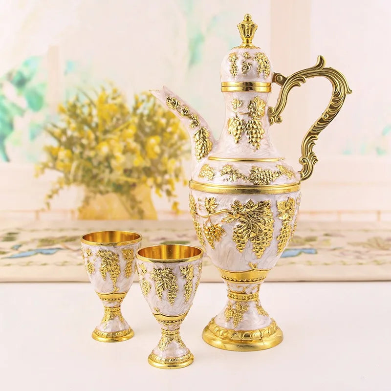 European Retro Palace Wine Set by 𝕄𝕔 𝕋𝕙𝕖 𝔹𝕝𝕒𝕔𝕜 𝔻𝕚𝕒𝕞𝕠𝕟�