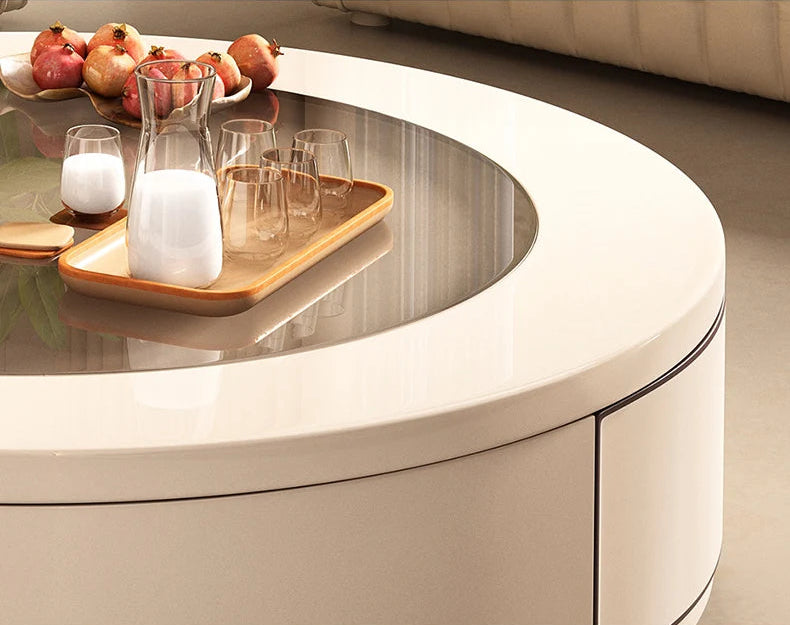 Storage Aesthetic Coffee Table Minimalist Nordic Luxury Design