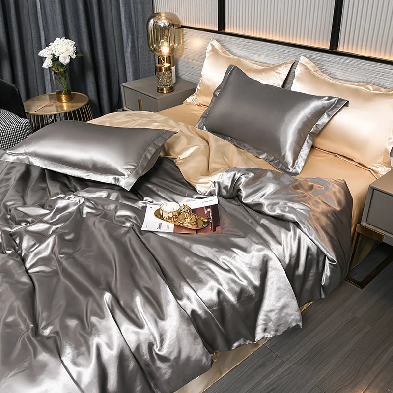 A/B double-sided color bedding set by 𝕄𝕔 𝕋𝕙𝕖 𝔹𝕝𝕒𝕔𝕜 𝔻𝕚𝕒𝕞𝕠𝕟