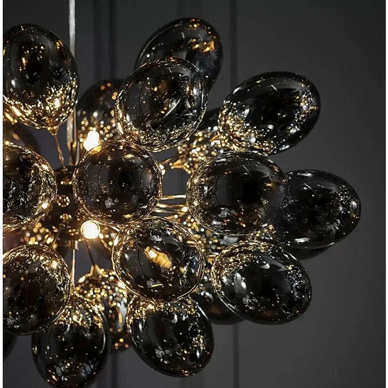 Modern Grape Glass Chandelier Home Decoration Pendant Light Living Room Nordic Lights Dining Luminair Lampara Techo Dormitorio - https://mohammadcollection.com