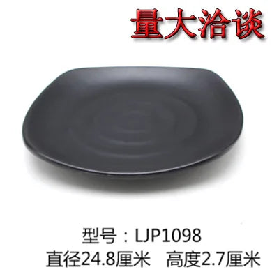 Black melamine bone plate BBQ cover from MC The Black Diamonds, showing a sleek, durable cover with a bone design for outdoor grilling.