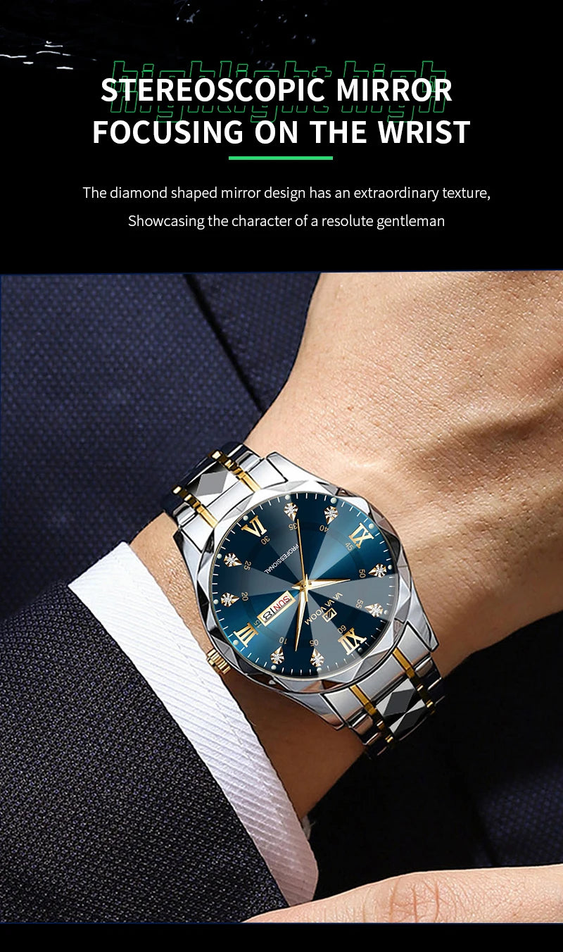 Men's luxury watch by 𝕄𝕔 𝕋𝕙𝕖 𝔹𝕝𝕒𝕔𝕜 𝔻𝕚𝕒𝕞𝕠𝕟𝕕
