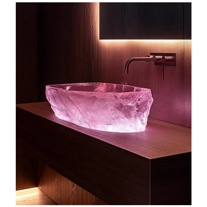 Resin dream crystal stone wash basin by 𝕄𝕔 𝕋𝕙𝕖 𝔹𝕝𝕒𝕔𝕜 𝔻𝕚𝕒𝕞𝕠𝕟