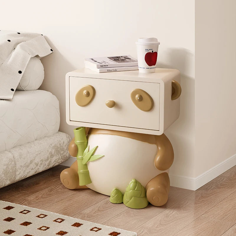 Cute Panda Bedside Table, Creative Floor Storage Ornament, Living Room, Bedroom, Sofa, Side Cabinet, Home Decoration, Furniture - 𝕄𝕮 𝕋𝕙𝕖 𝔹𝕝𝕒𝕔𝕜 𝔻𝕚𝕒𝕞𝕠𝕟𝕕