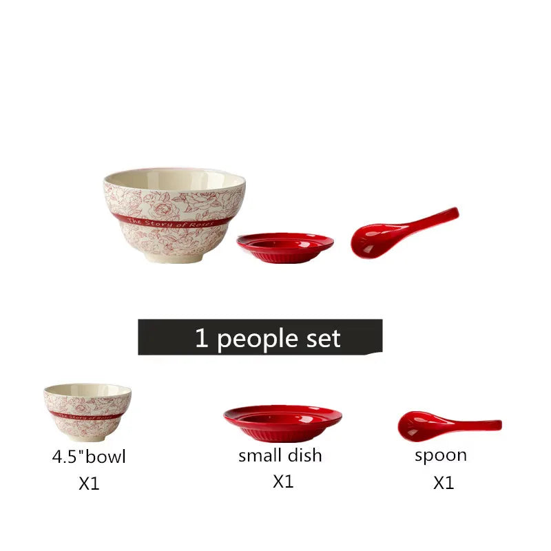 Red retro ceramic dinner plate with fish design, part of 𝕄𝕔 𝕋𝕙𝕖 𝔹𝕝𝕒𝕔𝕜 𝔻𝕚𝕒𝕞𝕠