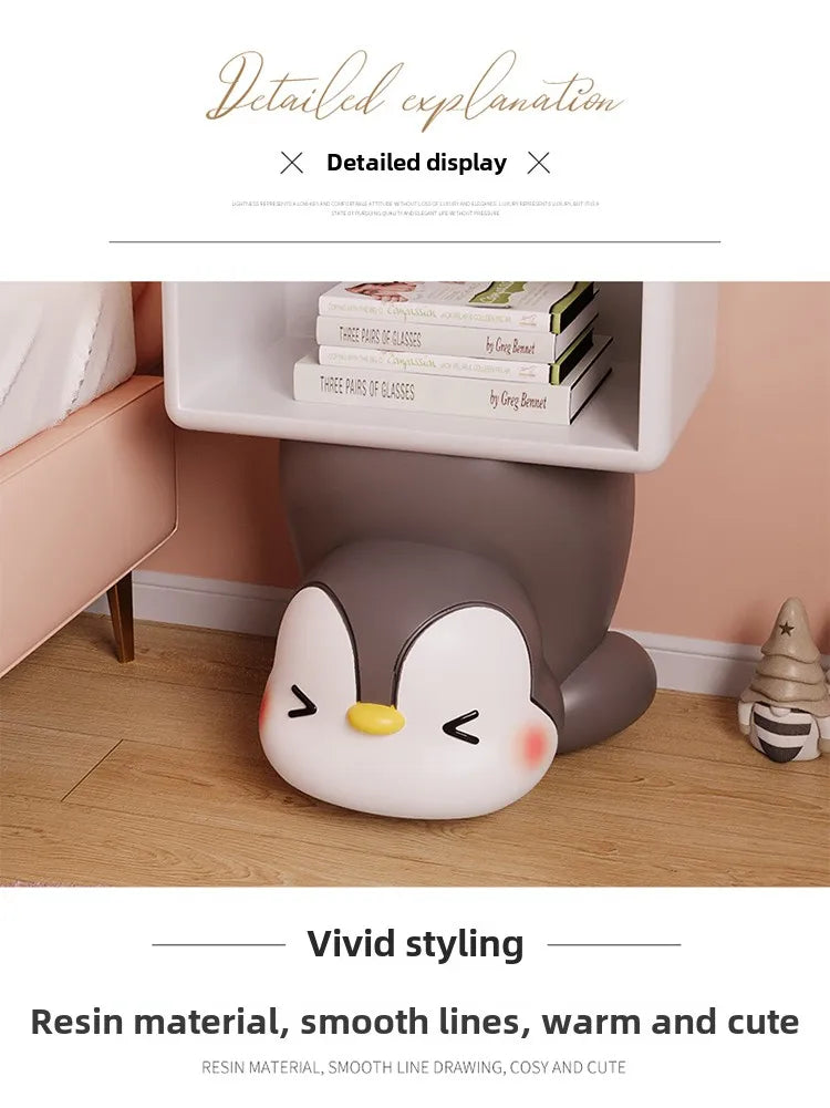 MC THE BLACK DIAMOND children's bedroom nightstand table with a sleek design, ideal for kids' room furniture.