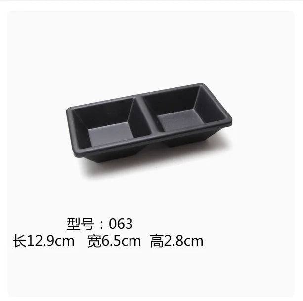 Black frosted melamine dinner plate from 𝕄𝕔 𝕋𝕙𝕖 𝔹𝕝𝕒𝕔𝕜 𝔻𝕚𝕒𝕞𝕠𝕟