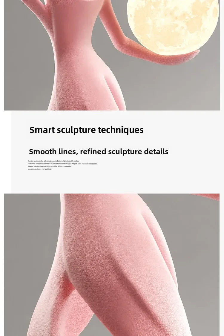 Creative Home Decor Flocking Art Statue Abstract Girl Figure Modern Indoor Luxury Living Room Porch Shine Decoration Sculpture - 𝕄𝕮 𝕋𝕙𝕖 𝔹𝕝𝕒𝕔𝕜 𝔻𝕚𝕒𝕞𝕠𝕟𝕕