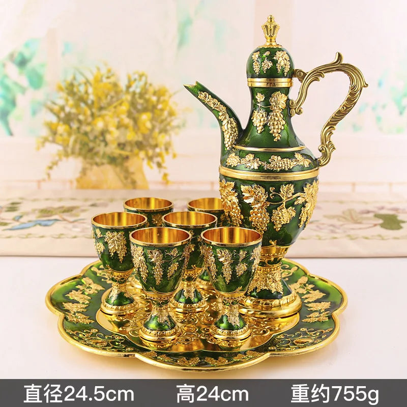 European retro palace wine set by 𝕄𝕔 𝕋𝕙𝕖 𝔹𝕝𝕒𝕔𝕜 𝔻𝕚𝕒𝕞𝕠𝕟�