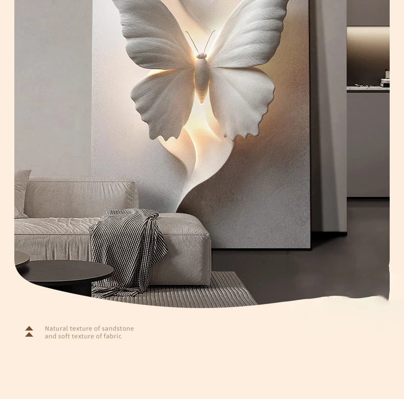 Elegant butterfly-shaped wall light fixture by MC THE BLACK DIAMOND, perfect for living room decor and ambient lighting.