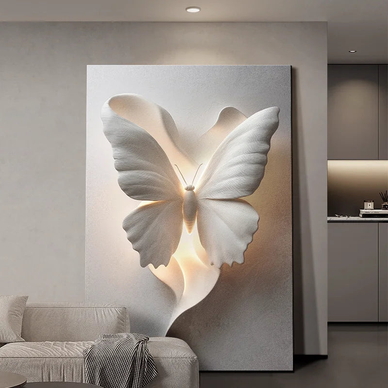 Premium Butterfly Wall Light Fixture by MC THE BLACK DIAMOND, decorative living room floor decoration with elegant butterfly design.