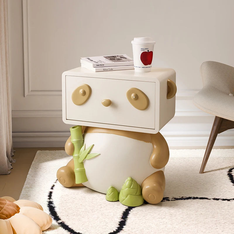 Cute Panda Bedside Table, Creative Floor Storage Ornament, Living Room, Bedroom, Sofa, Side Cabinet, Home Decoration, Furniture - 𝕄𝕮 𝕋𝕙𝕖 𝔹𝕝𝕒𝕔𝕜 𝔻𝕚𝕒𝕞𝕠𝕟𝕕
