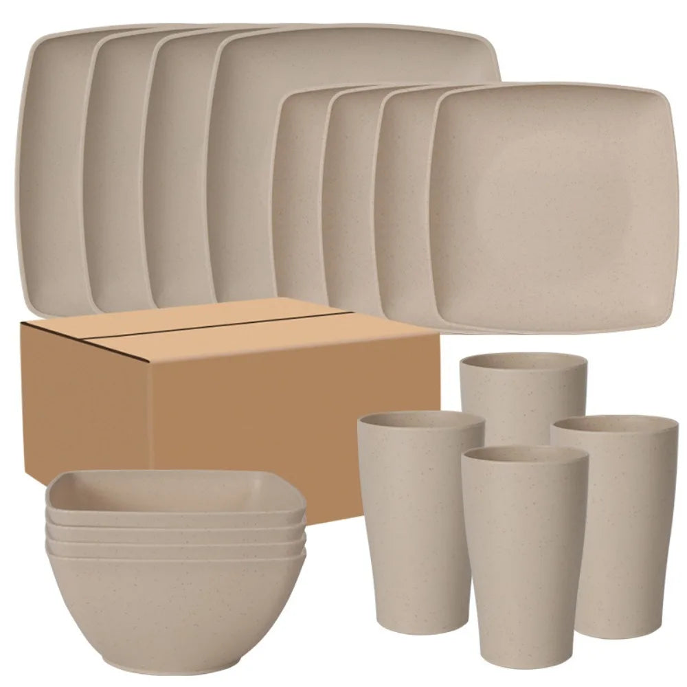16-piece plastic dinnerware set by 𝕄𝕔 𝕋𝕙𝕖 𝔹𝕝𝕒𝕔𝕜 𝔻𝕚𝕒𝕞𝕠𝕟�