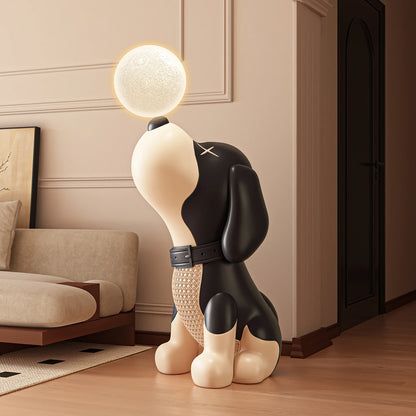 Nordic Art Home Decor Luminous Beagle Dog Statue Creative Living Room Large Welcome Sculpture Floor Decoration Housewarming Gift - 𝕄𝕮 𝕋𝕙𝕖 𝔹𝕝𝕒𝕔𝕜 𝔻𝕚𝕒𝕞𝕠𝕟𝕕