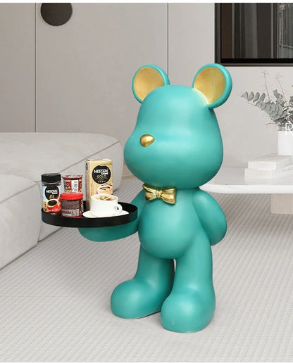 Home Decor Creative Doll Bear Floor Ornament Living Room Trend Soft Decoration Welcome Reception Storage Tray Animal Statue Gift - 𝕄𝕮 𝕋𝕙𝕖 𝔹𝕝𝕒𝕔𝕜 𝔻𝕚𝕒𝕞𝕠𝕟𝕕
