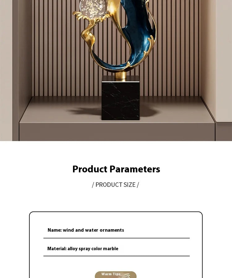 High End Atmosphere Home Accessories Metal Figurine Living Room Feng Shui Ornament Hotel Entrance Niche Office Desk Decoration - 𝕄𝕮 𝕋𝕙𝕖 𝔹𝕝𝕒𝕔𝕜 𝔻𝕚𝕒𝕞𝕠𝕟𝕕
