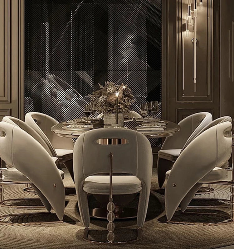 Modern soft dining chair by 𝕄𝕔 𝕋𝕙𝕖 𝔹𝕝𝕒𝕔𝕜 𝔻𝕚𝕒𝕞𝕠𝕟𝕕
