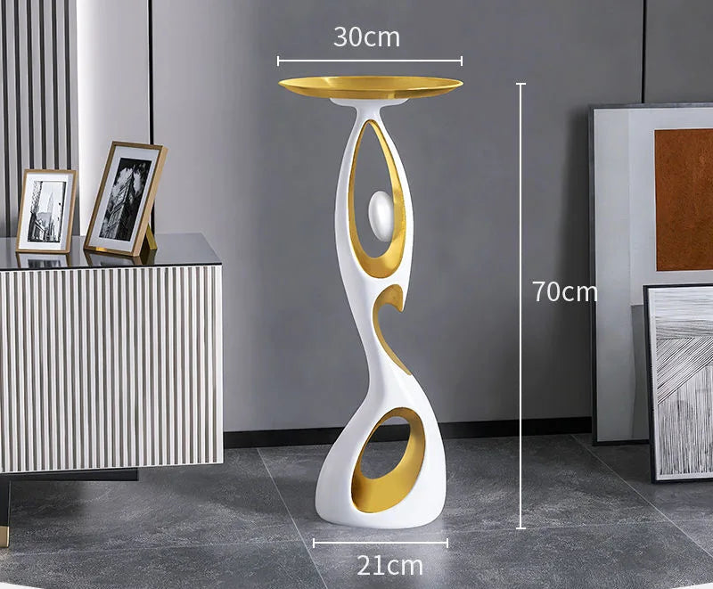 Abstract resin sculpture for living room decor, modern TV cabinet accent, creative home art by 𝕄𝕔 𝕋𝕙𝕖 𝔹𝕝𝕒𝕔𝕜 𝔻𝕚𝕒