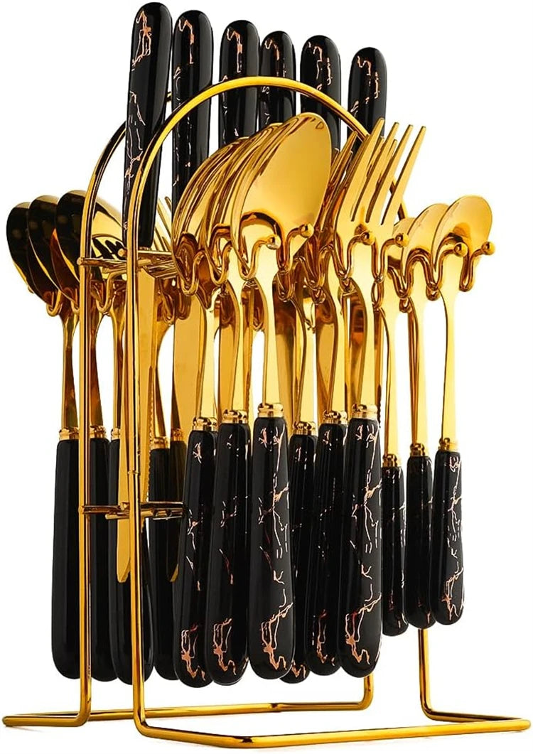 Stainless steel flatware set by 𝕄𝕔 𝕋𝕙𝕖 𝔹𝕝𝕒𝕔𝕜 𝔻𝕚𝕒𝕞𝕠𝕟�
