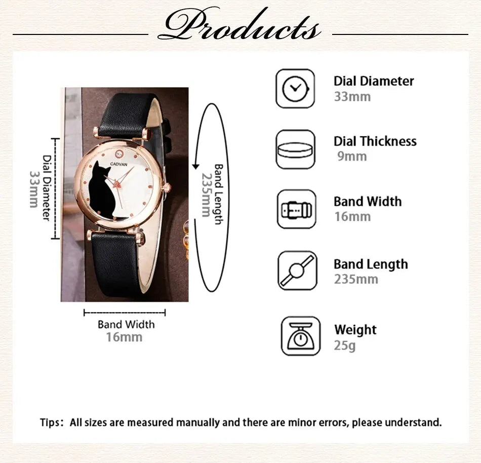 Six-piece women’s fashion quartz watch set by 𝕄𝕔 𝕋𝕙𝕖 𝔹𝕝𝕒𝕔𝕜 𝔻𝕚𝕒𝕞𝕠�