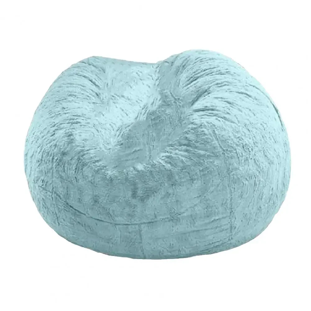 MC THE BLACK DIAMOND oversized bean bag chair cover in black fabric, designed to fit large bean bag seats comfortably.