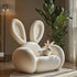 Cream Wind Creative Rabbit Fabric Sofas Living Room Single Sofa Furniture Couch Armchair White Pink Grey 1 Person Sofa luxury - https://mohammadcollection.com