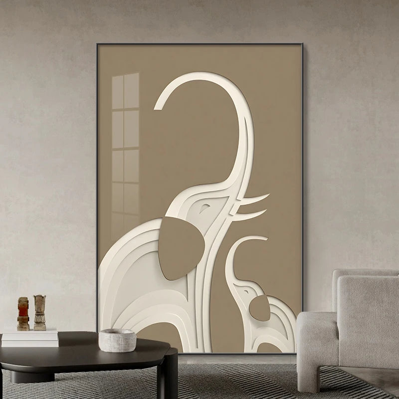 Abstract art poster print by MC THE BLACK DIAMOND, modern wall decor featuring vibrant, geometric shapes for home decoration.