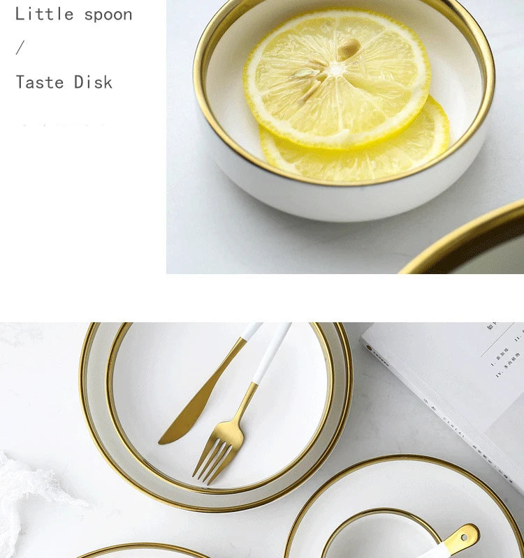 Black and white matte porcelain dinner plate from MC THE BLACK DIAMOND, ideal for modern kitchen table settings.