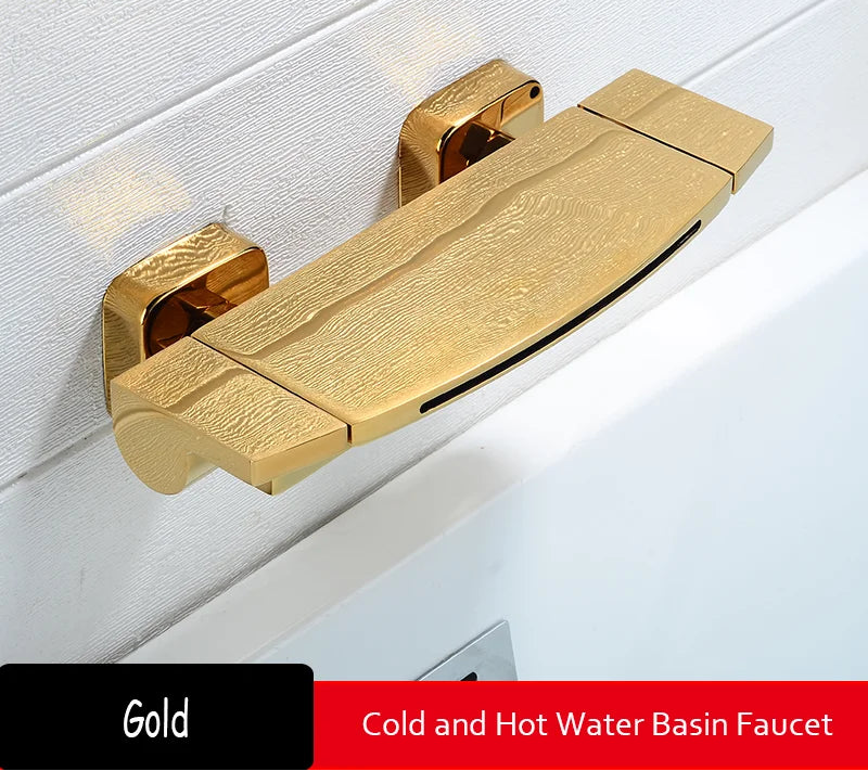 Black bathroom waterfall bath faucet by 𝕄𝕮 𝕋𝕙𝕖 𝔹𝕝𝕒𝕔𝕜 𝔻𝕚𝕒𝕞𝕠𝕟�