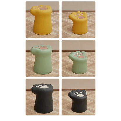 Cream style coffee table, living room, home, small apartment, modern light luxury French cat paw coffee table, cat paw stool - https://mohammadcollection.com