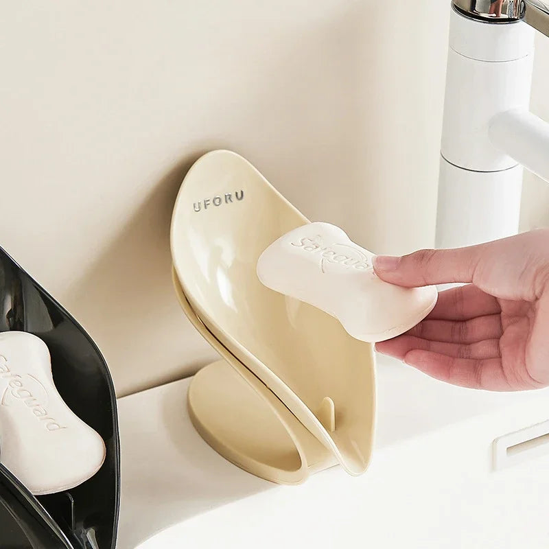 Modern Light Luxury Bathroom Soap Holder - Multi-Functional Countertop Storage Box with Self-Draining Design &amp; Leak-Proof Base - https://mohammadcollection.com
