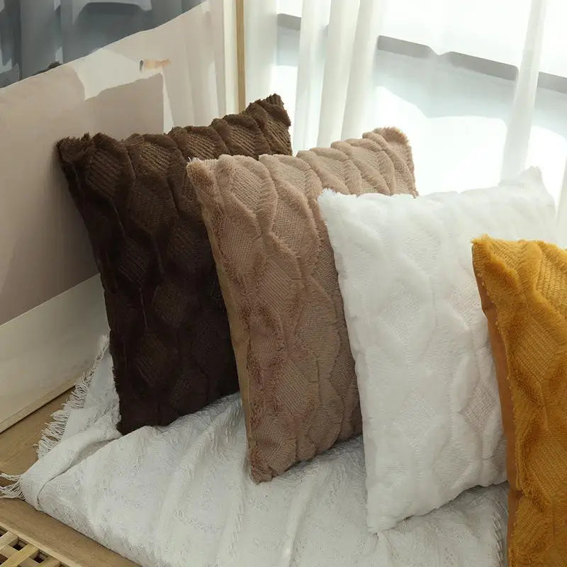 Soft plush velvet decorative pillow cover in 40x40cm size by 𝕄𝕔 𝕋𝕙𝕖 𝔹𝕝𝕒𝕔𝕜 𝔻𝕚𝕒𝕞