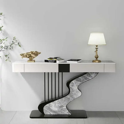 Modern MC THE BLACK DIAMOND midcentury metal console table with sleek design and sturdy construction for stylish home decor.