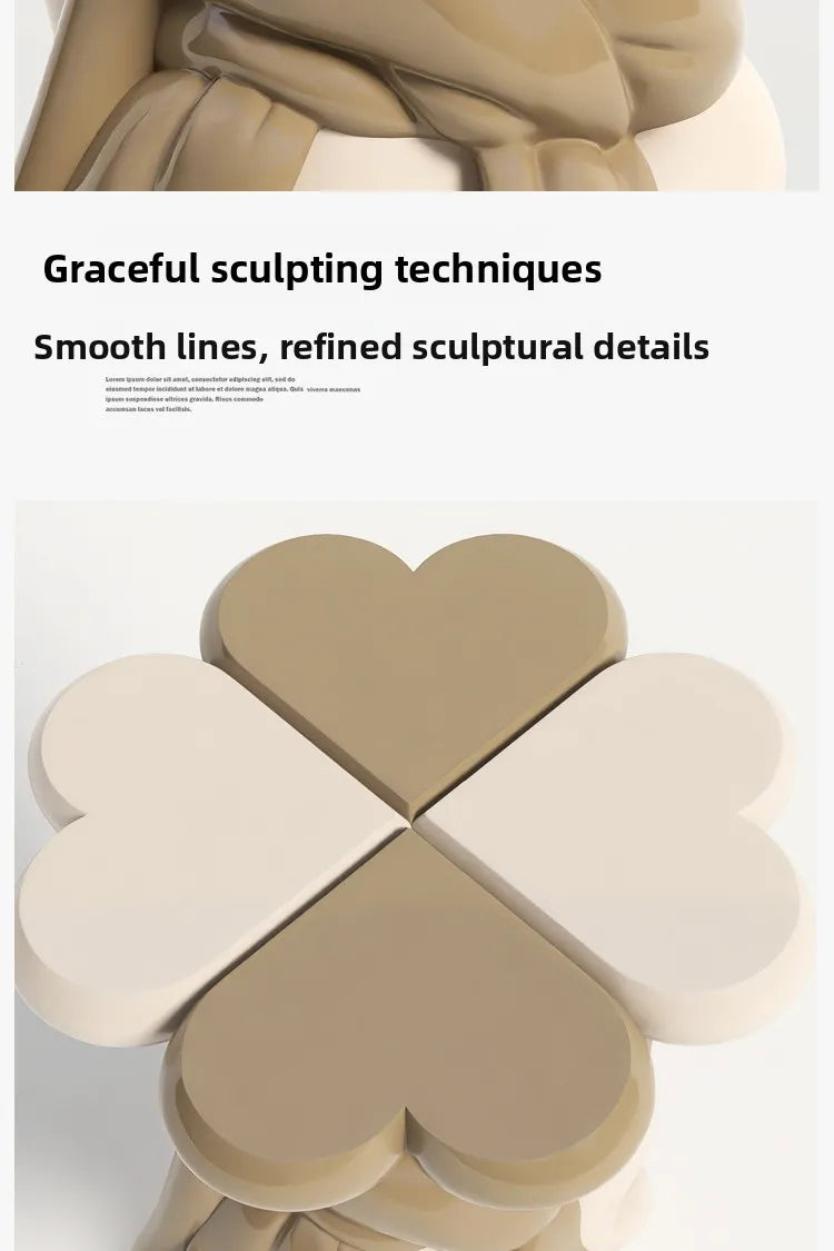 Nordic Style Living Room Small Coffee Table Creative Cartoon Bear Sofa Side Table Kawaii Room Decor Bedside Table Storage Rack - 𝕄𝕮 𝕋𝕙𝕖 𝔹𝕝𝕒𝕔𝕜 𝔻𝕚𝕒𝕞𝕠𝕟𝕕