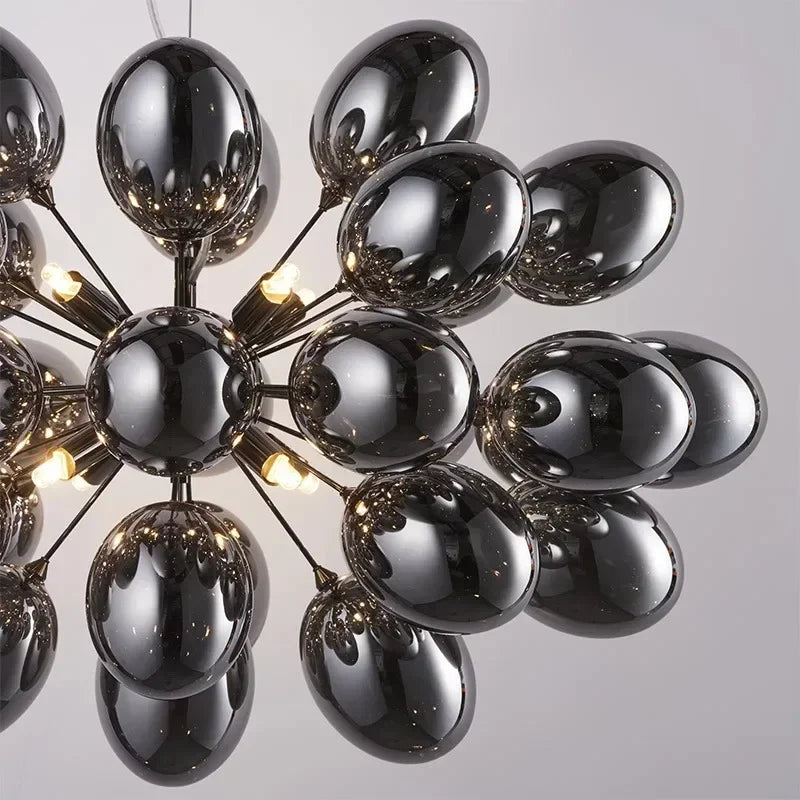 Modern Grape Glass Chandelier Home Decoration Pendant Light Living Room Nordic Lights Dining Luminair Lampara Techo Dormitorio - https://mohammadcollection.com