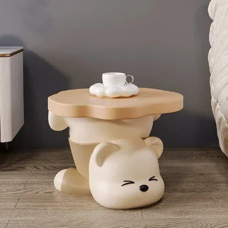Cute bear can sit at the door of the shoe changing stool Cartoon household shoe cabinet Entry porch Wear shoe stool decorations - https://mohammadcollection.com
