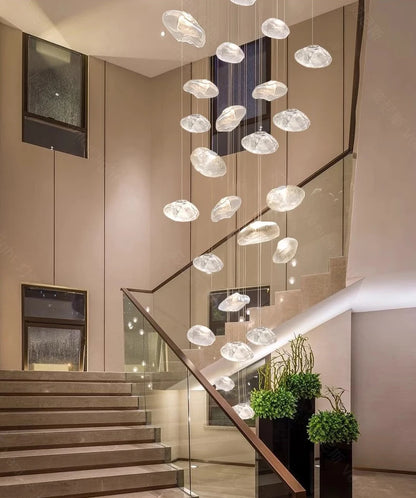 Modern crystal chandelier by MC THE BLACK DIAMOND featuring elegant lighting fixtures and sparkling glass crystals for home decor
