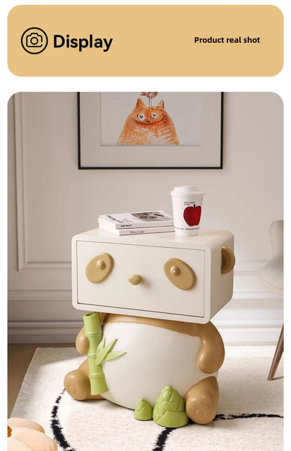 Cute Panda Bedside Table, Creative Floor Storage Ornament, Living Room, Bedroom, Sofa, Side Cabinet, Home Decoration, Furniture - 𝕄𝕮 𝕋𝕙𝕖 𝔹𝕝𝕒𝕔𝕜 𝔻𝕚𝕒𝕞𝕠𝕟𝕕
