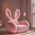 Cream Wind Creative Rabbit fabric sofa by MC THE BLACK DIAMOND, showcasing plush cushions and stylish rabbit-themed design.