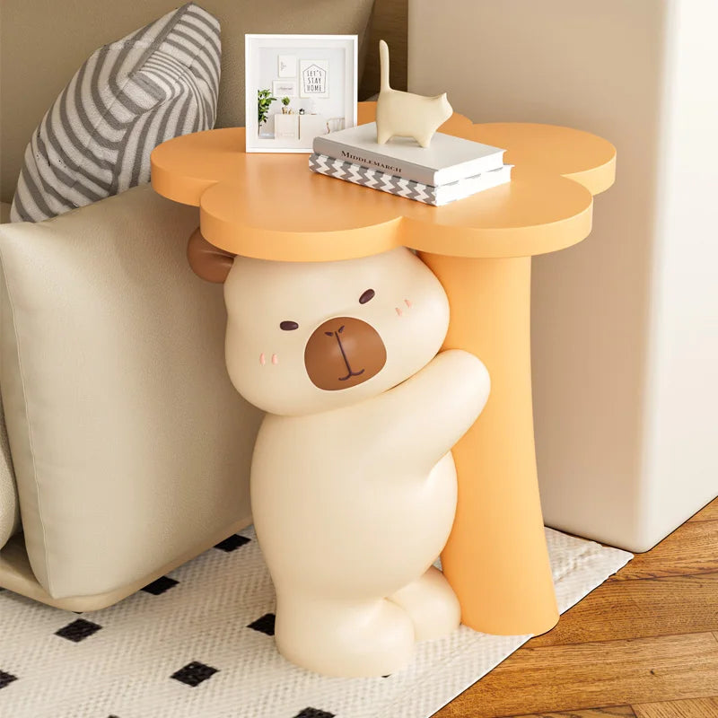 MC THE BLACK DIAMOND animal figurines for home decor on a table, featuring detailed, colorful animal sculptures.