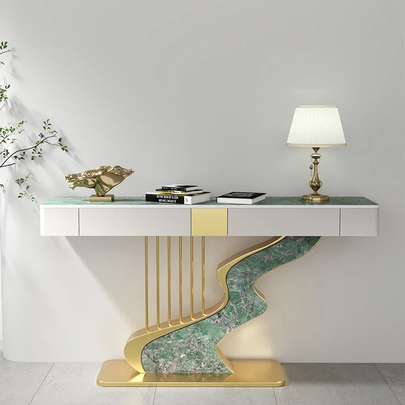 MC Midcentury Metal Console Table Modern