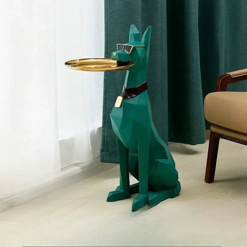 Nordic High-grade Resin Gentleman Dog Home Decoration High-value Guardian Gentleman Dog Decoration Floor Ornament Decoration - https://mohammadcollection.com