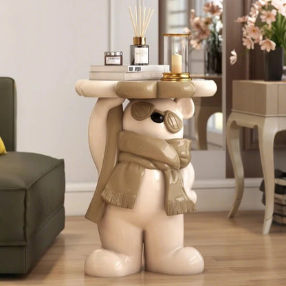 Nordic Style Living Room Small Coffee Table Creative Cartoon Bear Sofa Side Table Kawaii Room Decor Bedside Table Storage Rack - 𝕄𝕮 𝕋𝕙𝕖 𝔹𝕝𝕒𝕔𝕜 𝔻𝕚𝕒𝕞𝕠𝕟𝕕